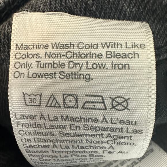 Madewell Womens The High-Rise Slim Distressed Black Wash Boyjean Denim Jeans 28P - Picture 10 of 10